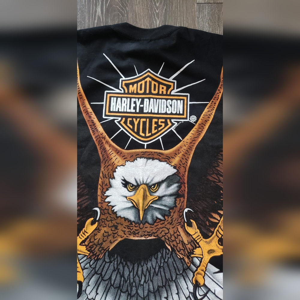 Harley Davidson Modern Boot AOP Tee Size L XL - Picture 4 of 7